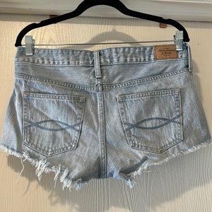 Light blue distressed shorts from Abercrombie and Fitch